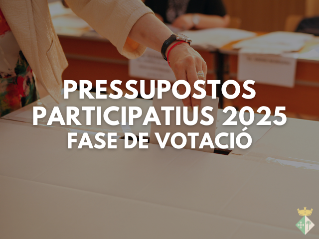 Votació Pressupostos participatius 2025