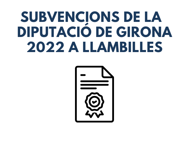 Diputació de Girona Subvencions